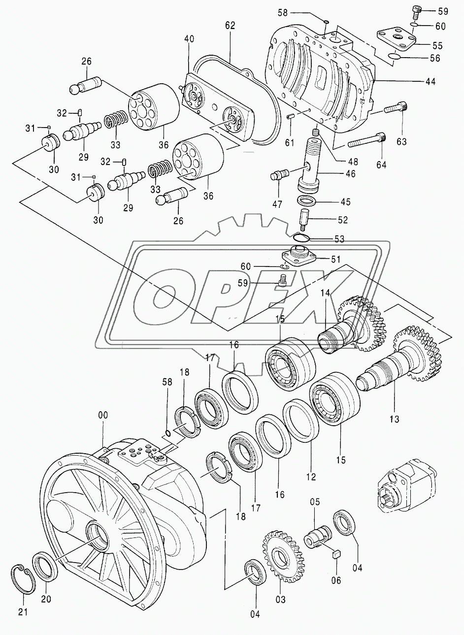 PUMP, DOUBLE (2/2) Serial №H15731-