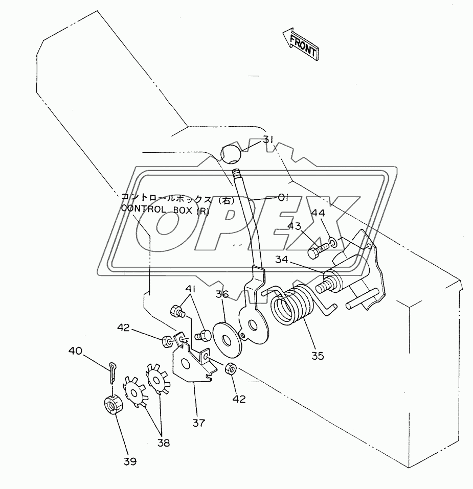 ENGINE CONTROL LEVER (1) 1