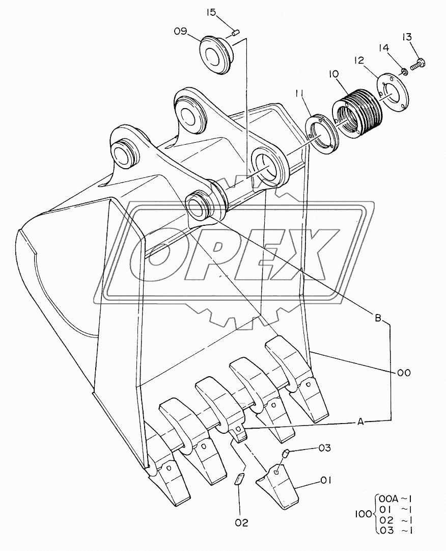 ROCK BUCKET 0.8