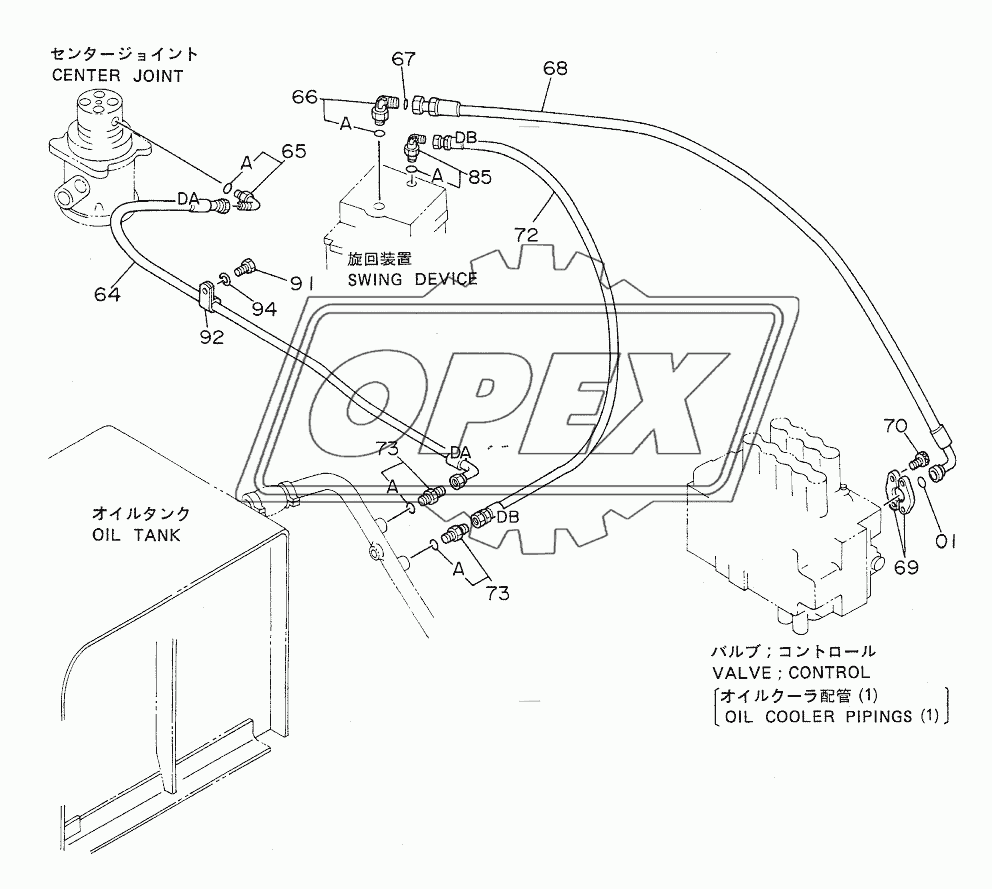 OIL COOLER PIPINGS (3)