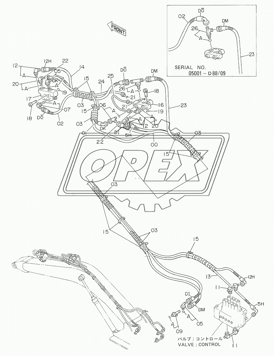 HOSE RUPTURE VALVE PIPINGS (ARM)