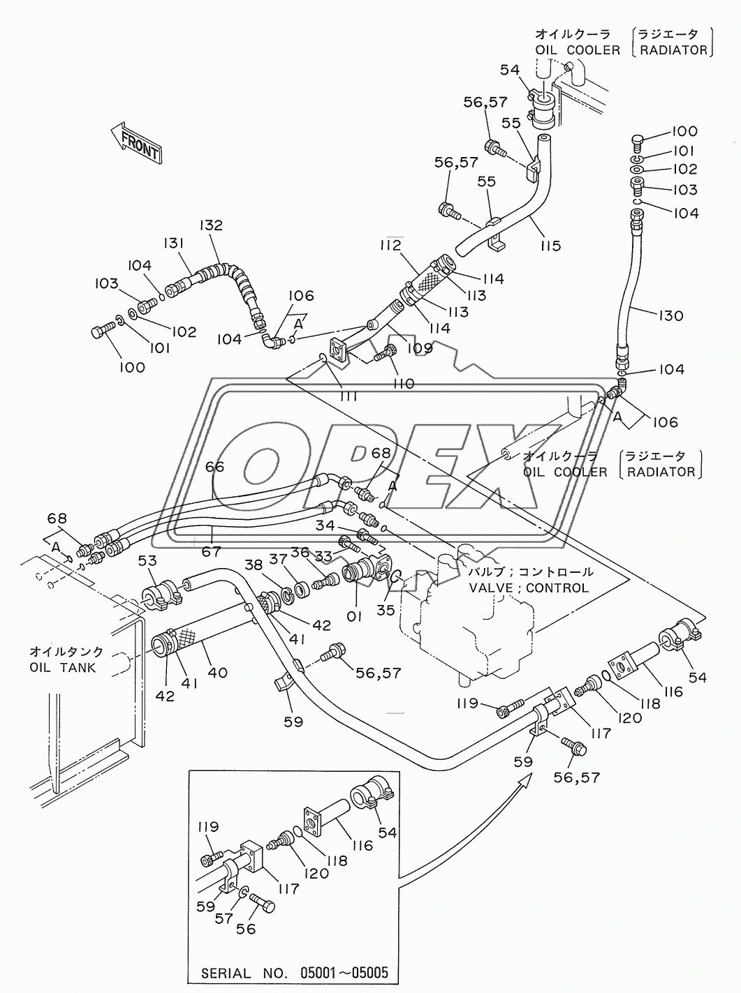 OIL COOLER PIPINGS (2)