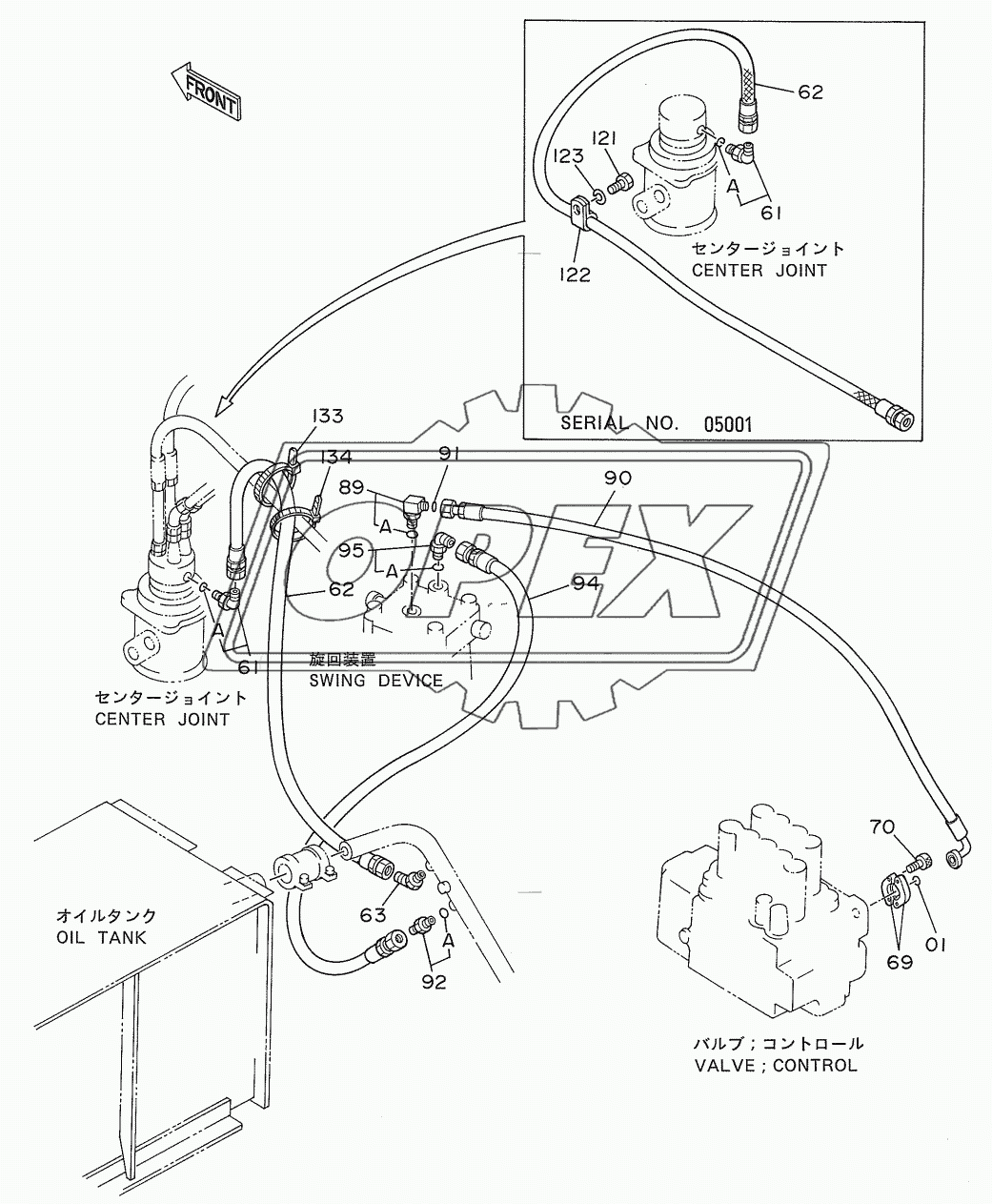 OIL COOLER PIPINGS (3)