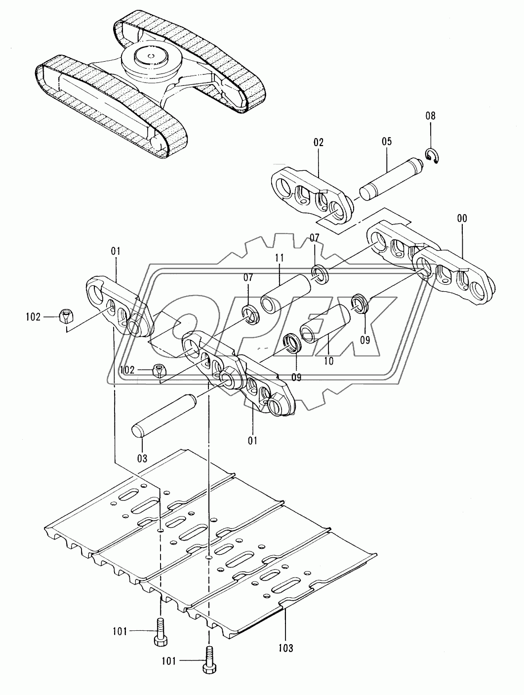 TRACK-LINK (600G)<STD. TRACK>