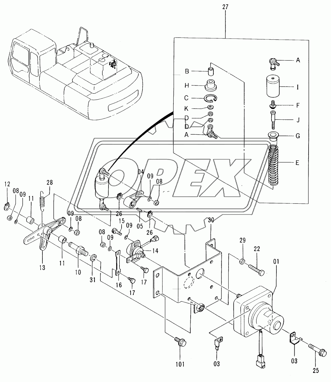 ENGINE CONTROL MOTOR