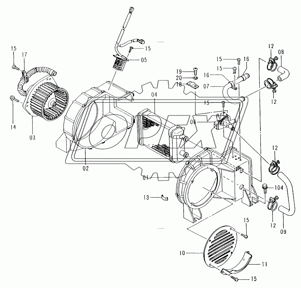 CAR HEATER(STD) (006037-)