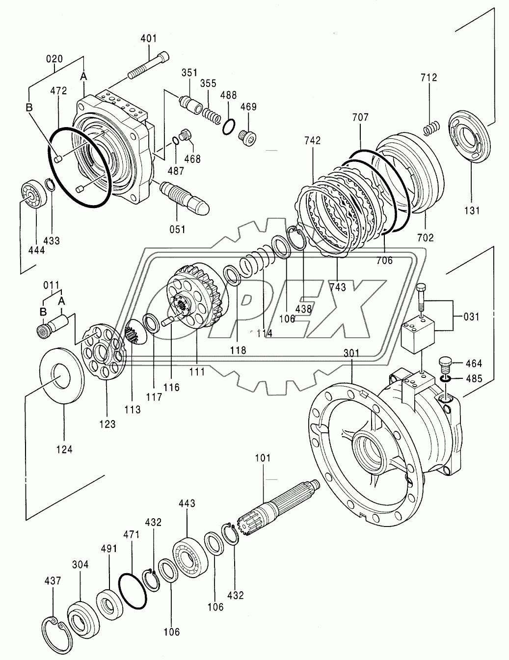 OIL MOTOR (SWING)