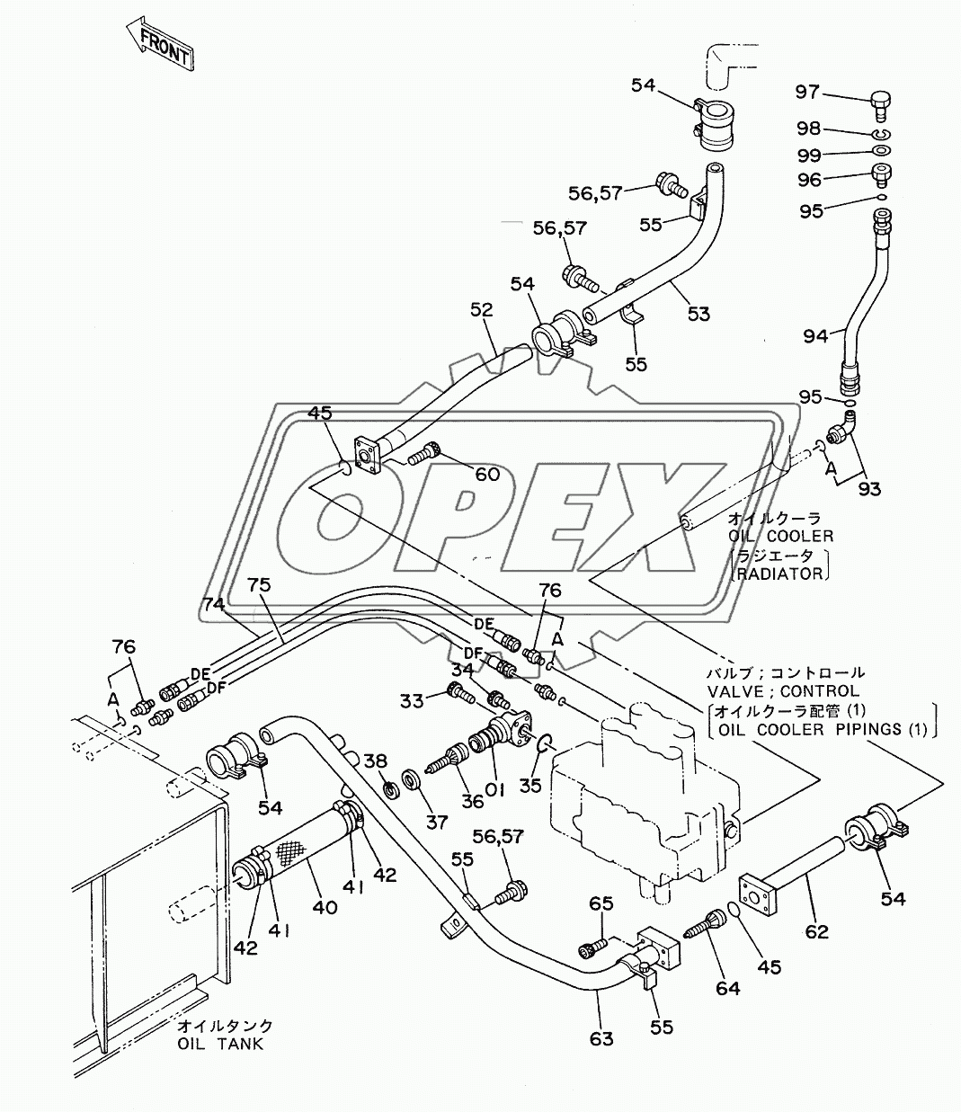 OIL COOLER PIPINGS (2)