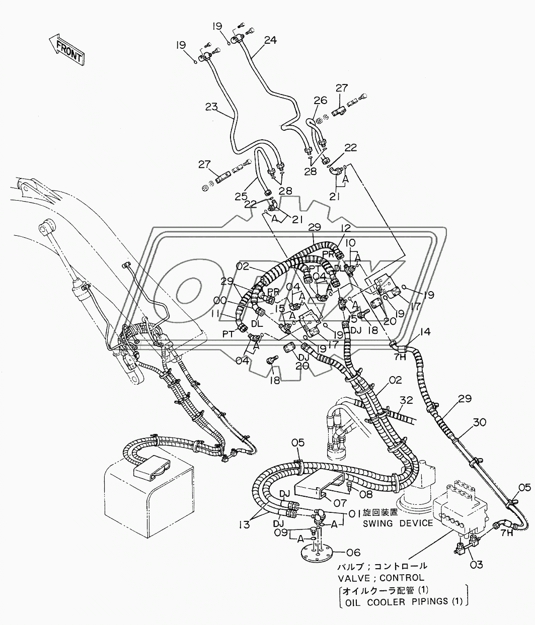 HOSE RUPTURE VALVE PIPINGS (BOOM)