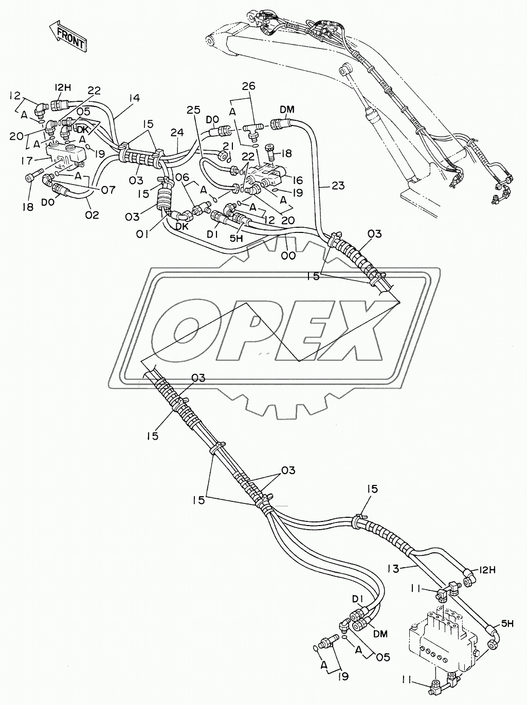 HOSE RUPTURE VALVE PIPINGS (ARM)