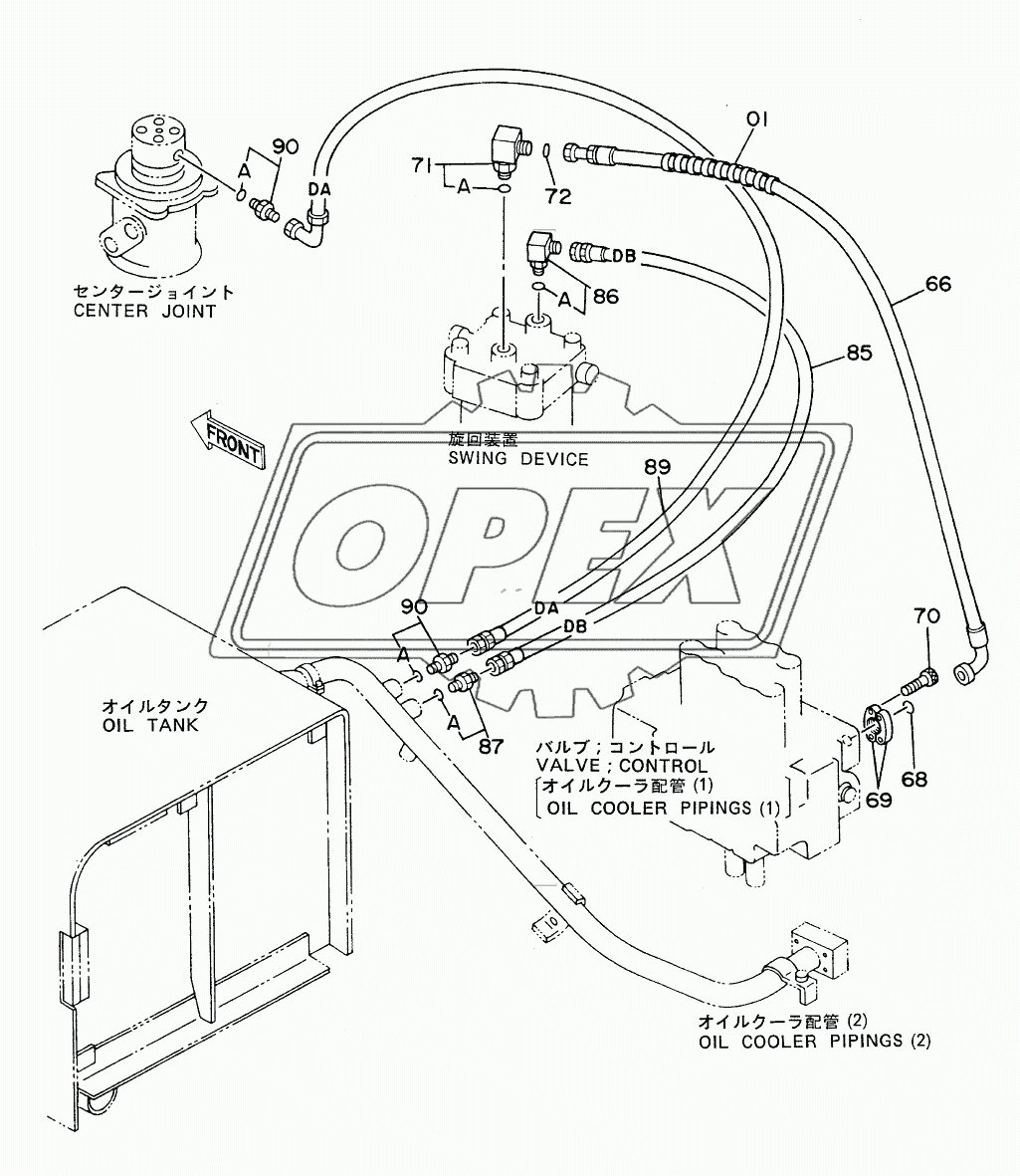 OIL COOLER PIPINGS (3)