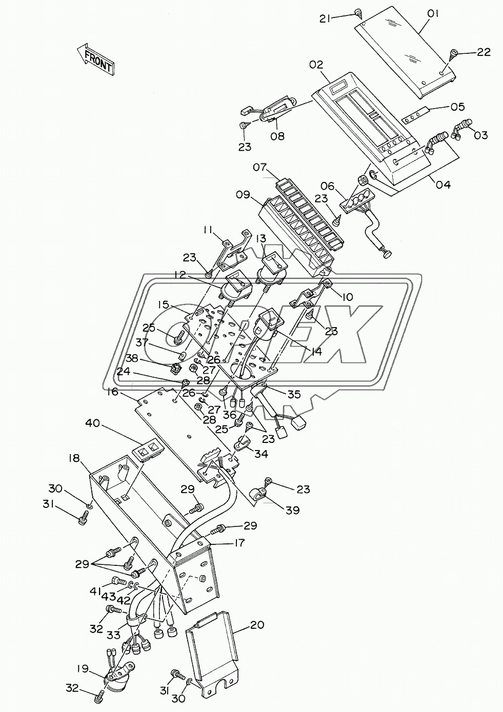 GAUGE PANEL <SDX>