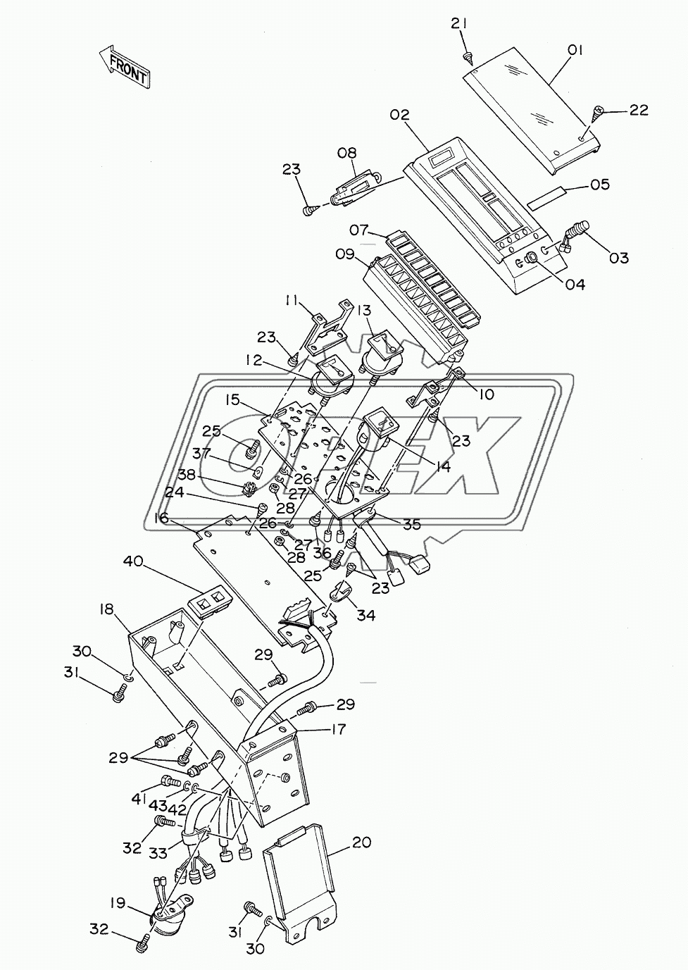 GAUGE PANEL <DX>