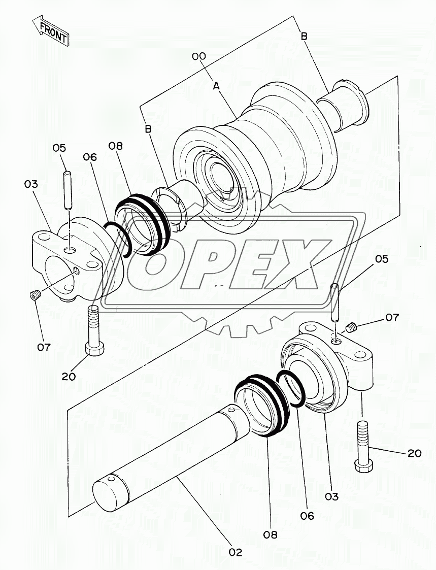 LOWER ROLLER (LC TRACK)