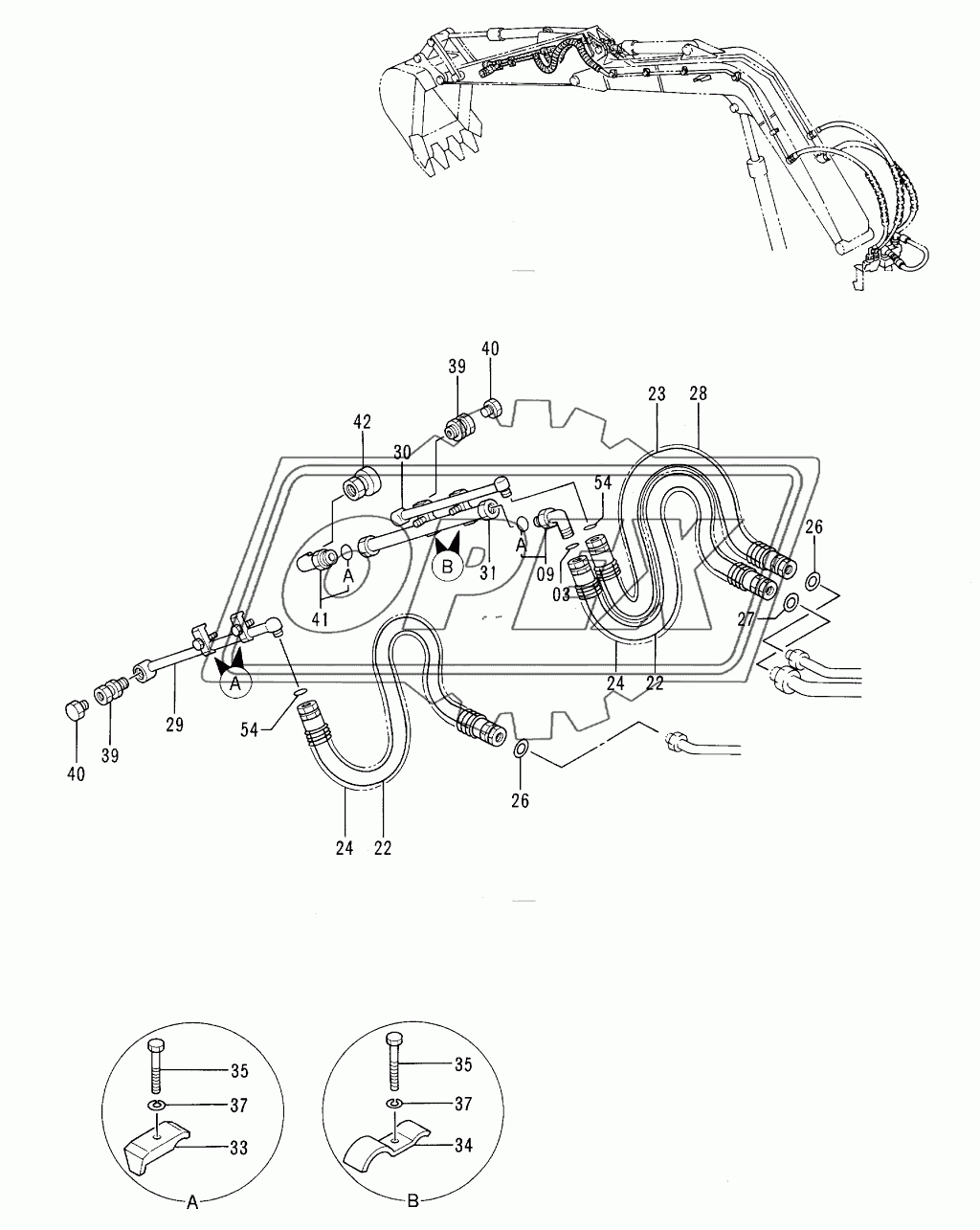 FRONT PIPINGS (LONG ARM) <VIBRATOR> 2