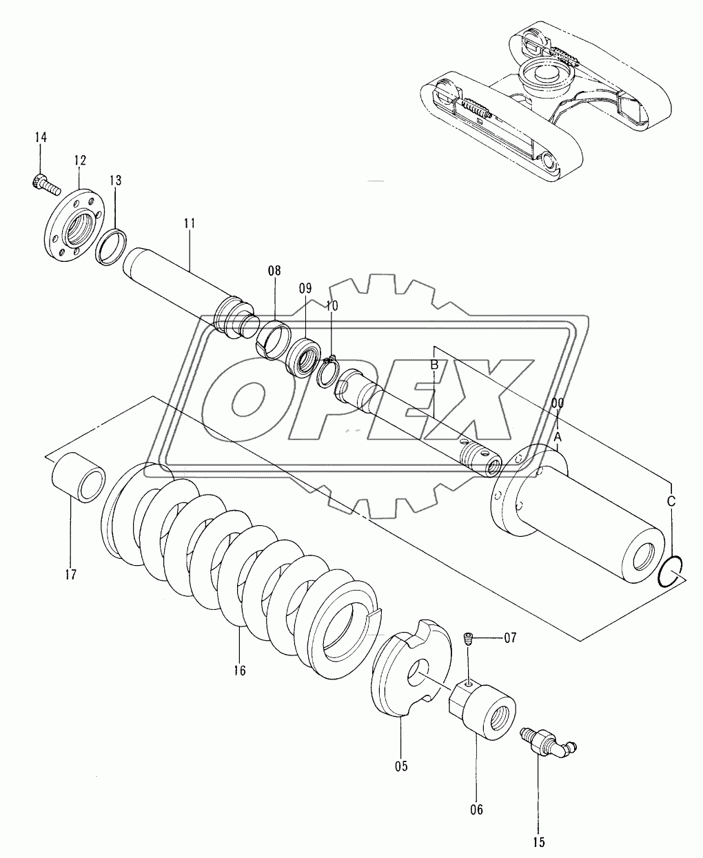 ADJUSTER (RUBBER CRAWLER)