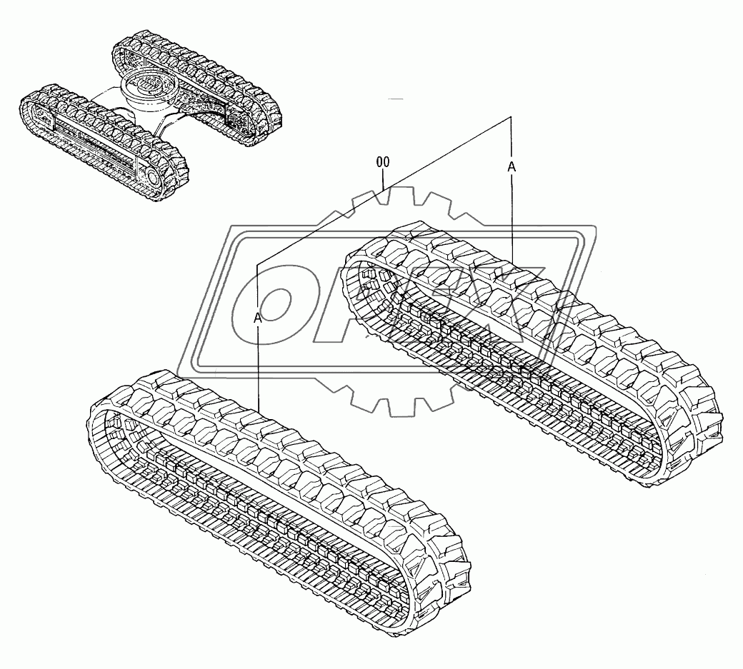 RUBBER CRAWLER <LC TRACK>