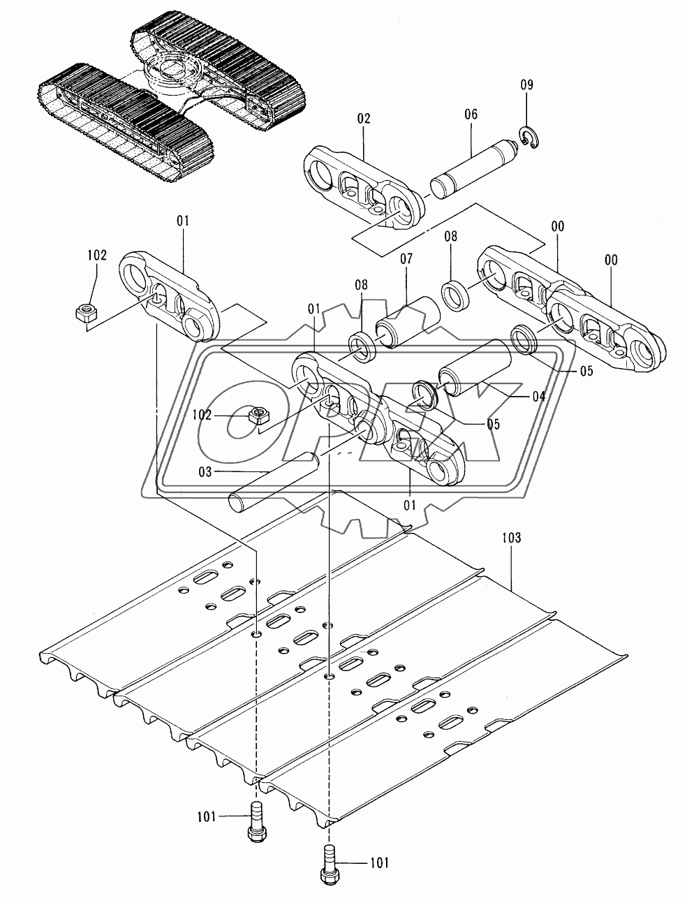 TRACK-LINK (600G)<STD. TRACK>