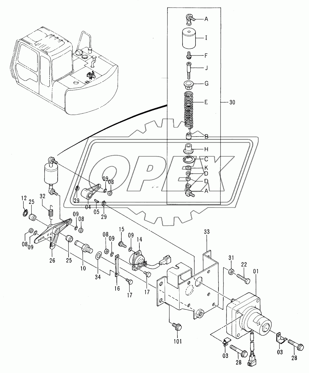 ENGINE CONTROL MOTOR