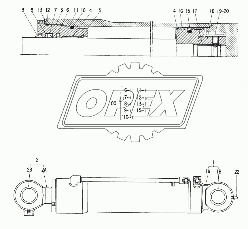 CYL., OFFSET (OFFSET BOOM)