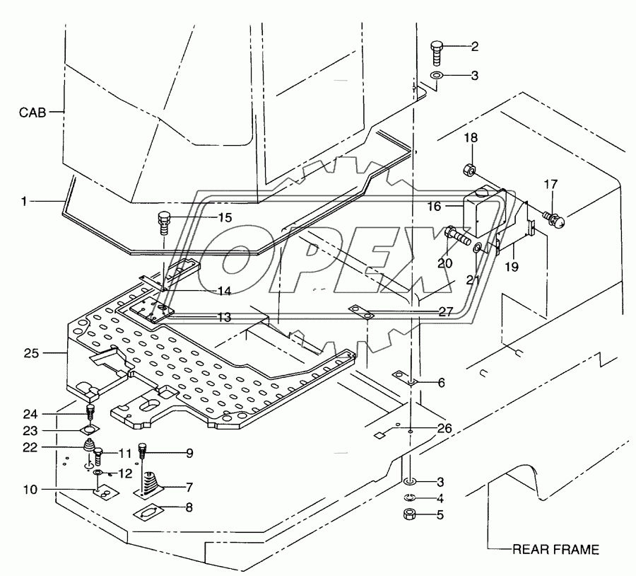 Cab(mount)(SCB001-648)(OP)