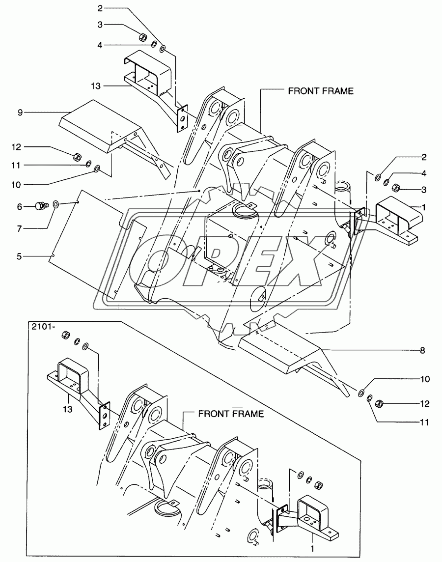 Lamp bracket&front fender