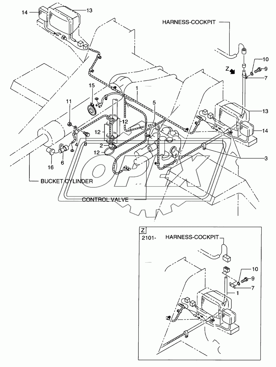 Wiring(front frame)