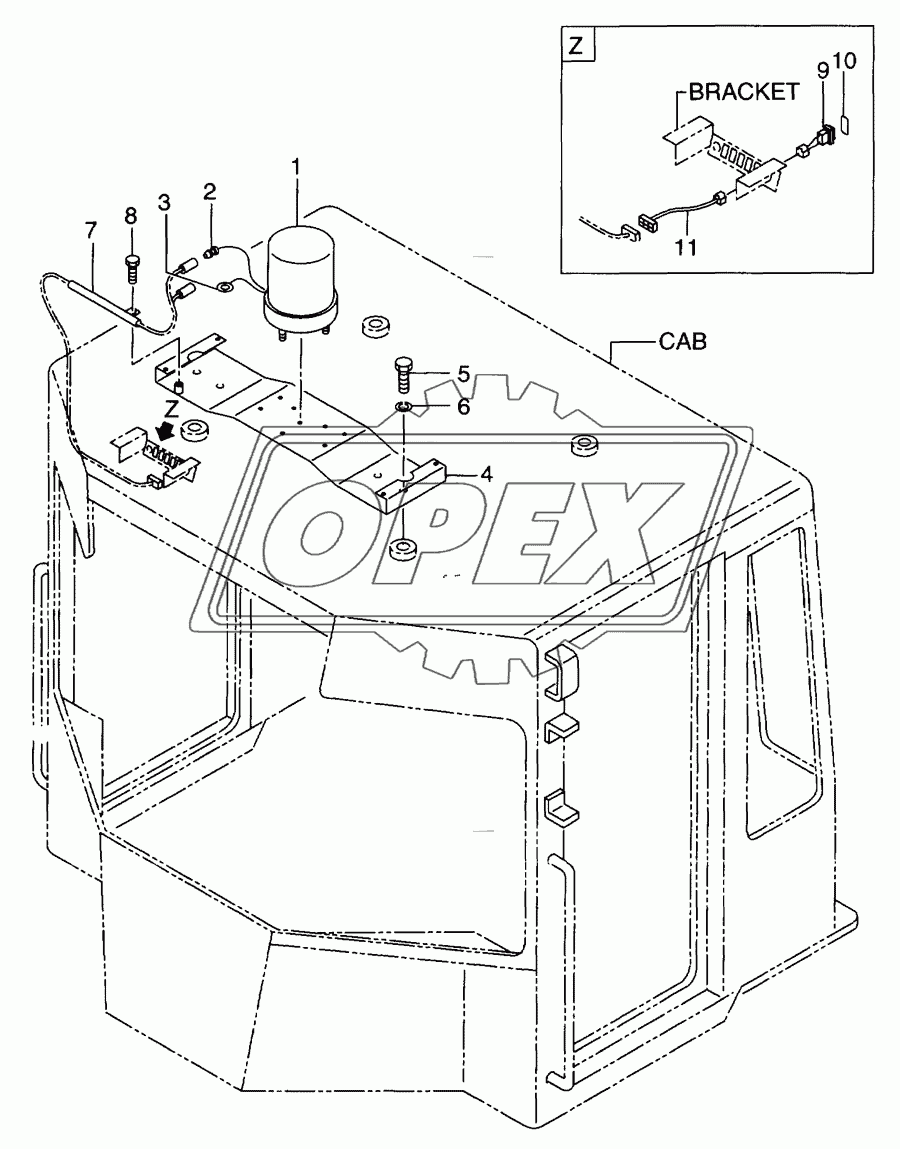 Revolving lamp(RLY001-648)(OP)