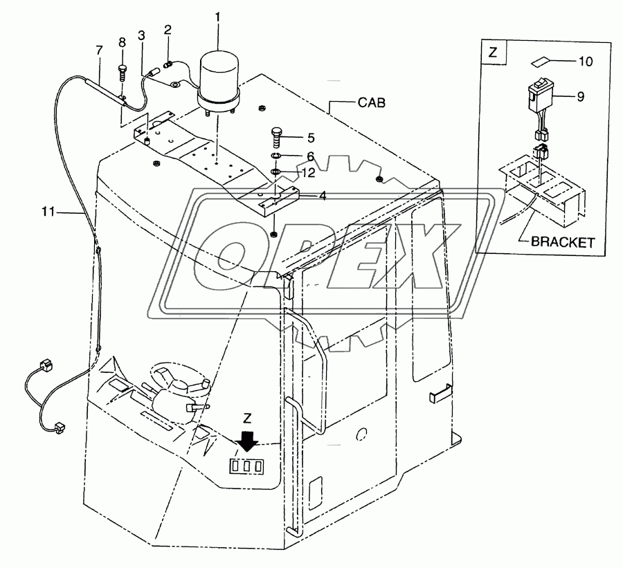 Revolving lamp(RLYS01-648)(OP)