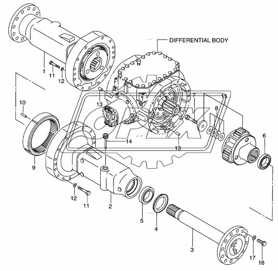 Drive axle - rear(1/3)