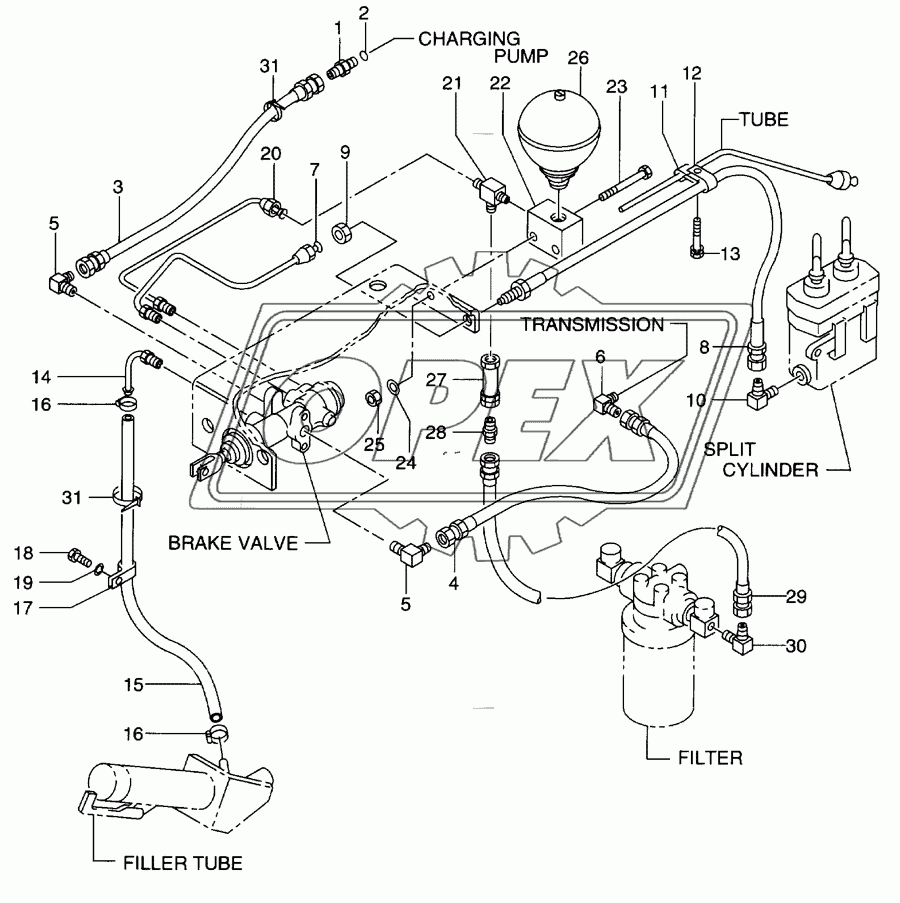 Brake line(brake valve)