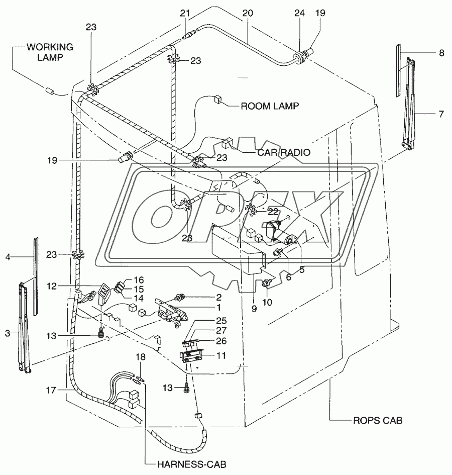 Rops cab(wiper)