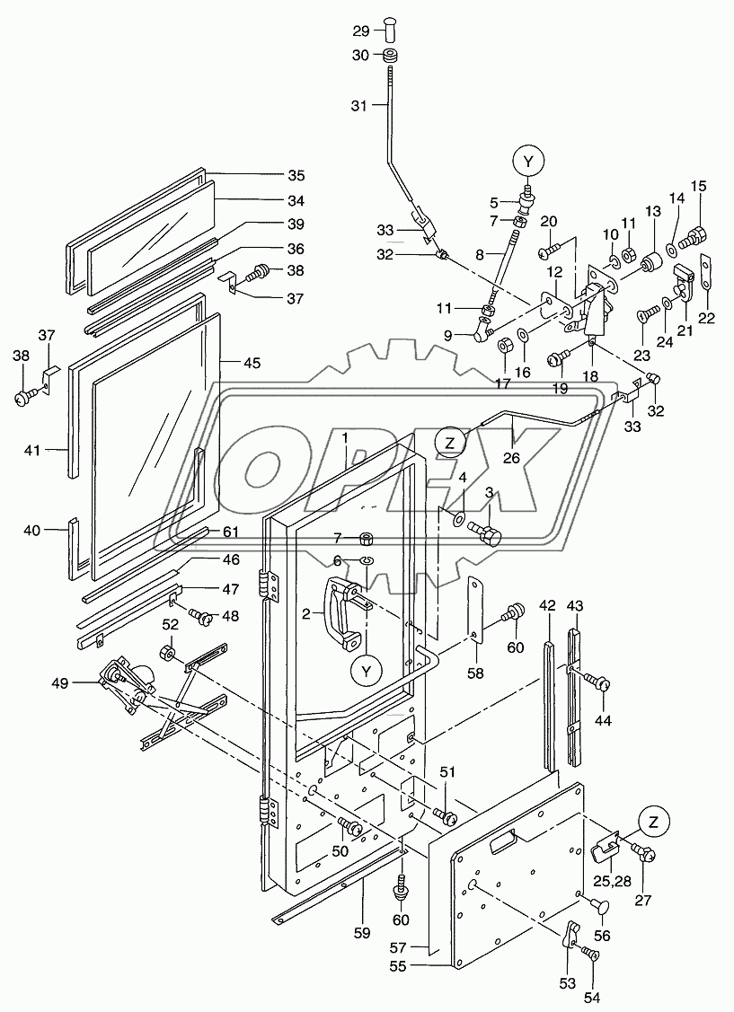 CAB (DOOR) (RH)