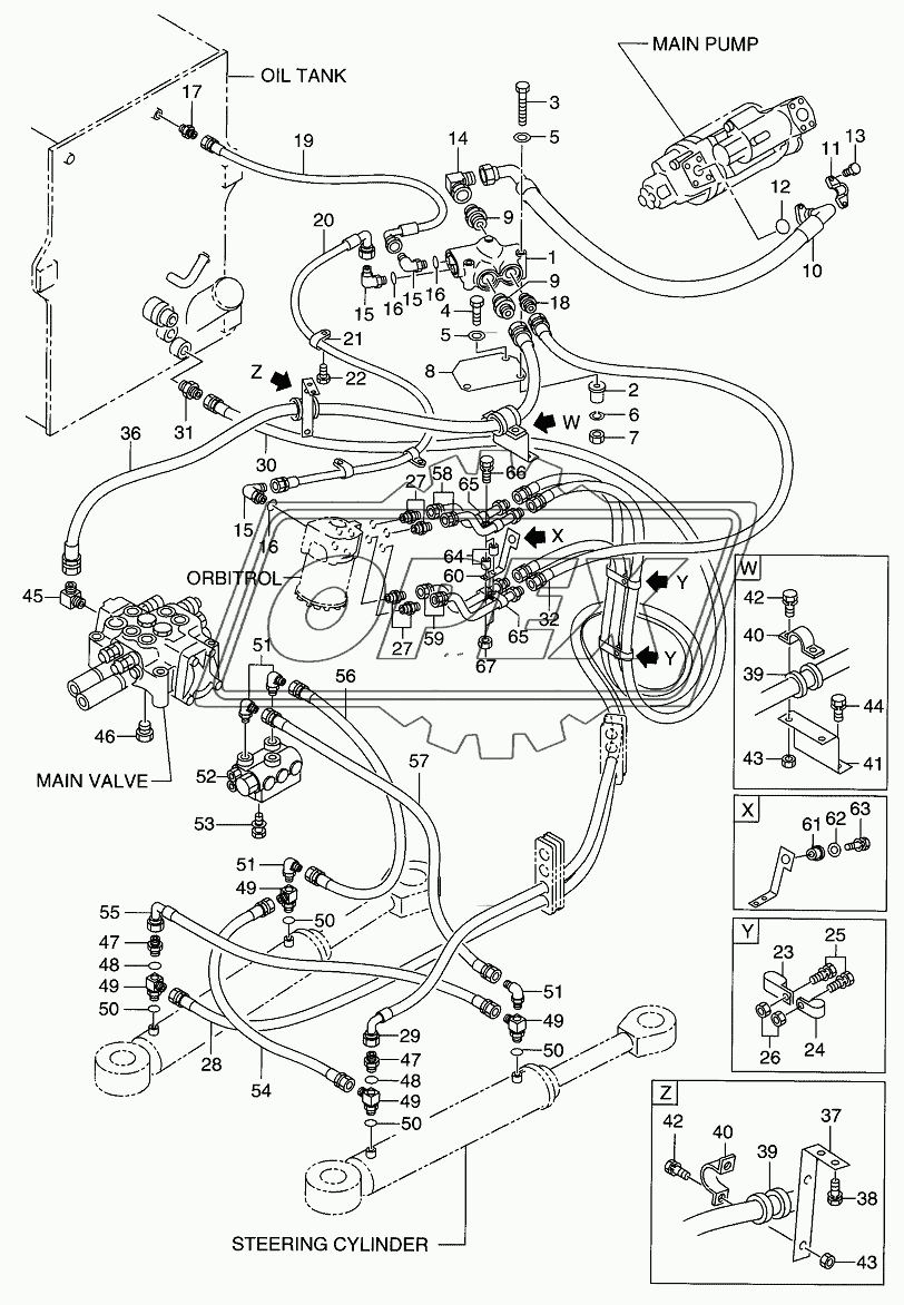 HYDRAULIC SYSTEM (STEERING) (1106)