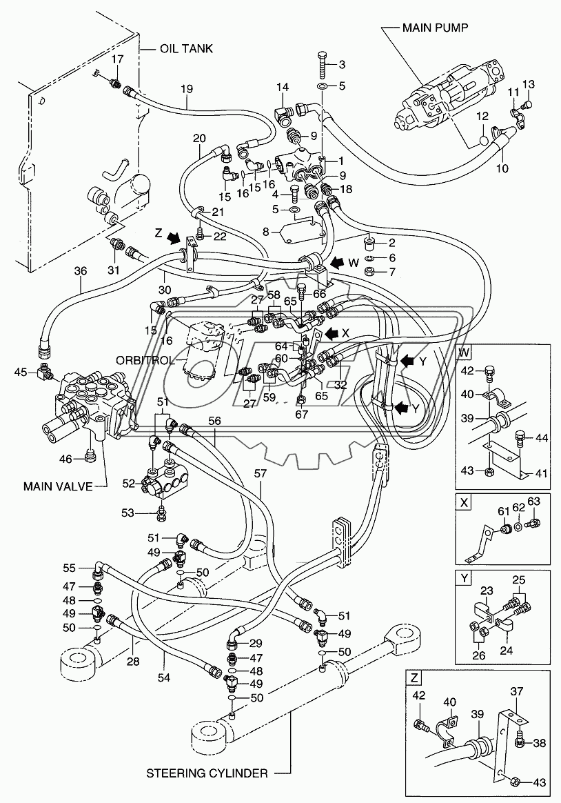 HYDRAULIC SYSTEM (STEERING) (1112-)