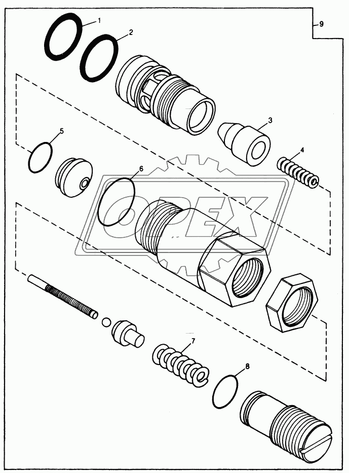 HYDRAULIC SYSTEM - UNIVERSAL RELIEF VALVE BUCKET SECTION