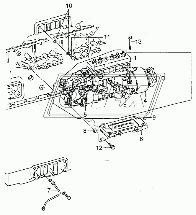 FUEL INJECTION PUMP (FITTING PARTS) (-305085)