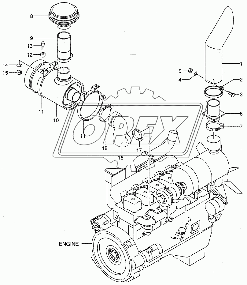 AIR INTAKE & EXHAUST SYSTEM (LX190-7)