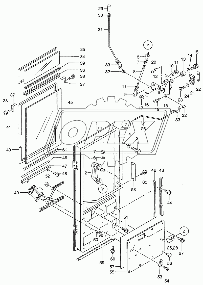 CAB (DOOR) (RH)