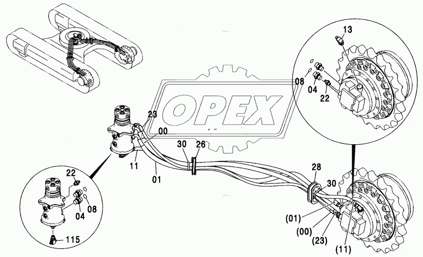 TRAVEL PIPING (110,E)