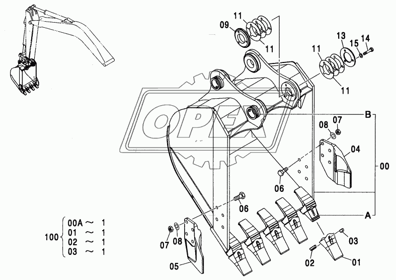 BUCKET 0.45 (JIS 94)