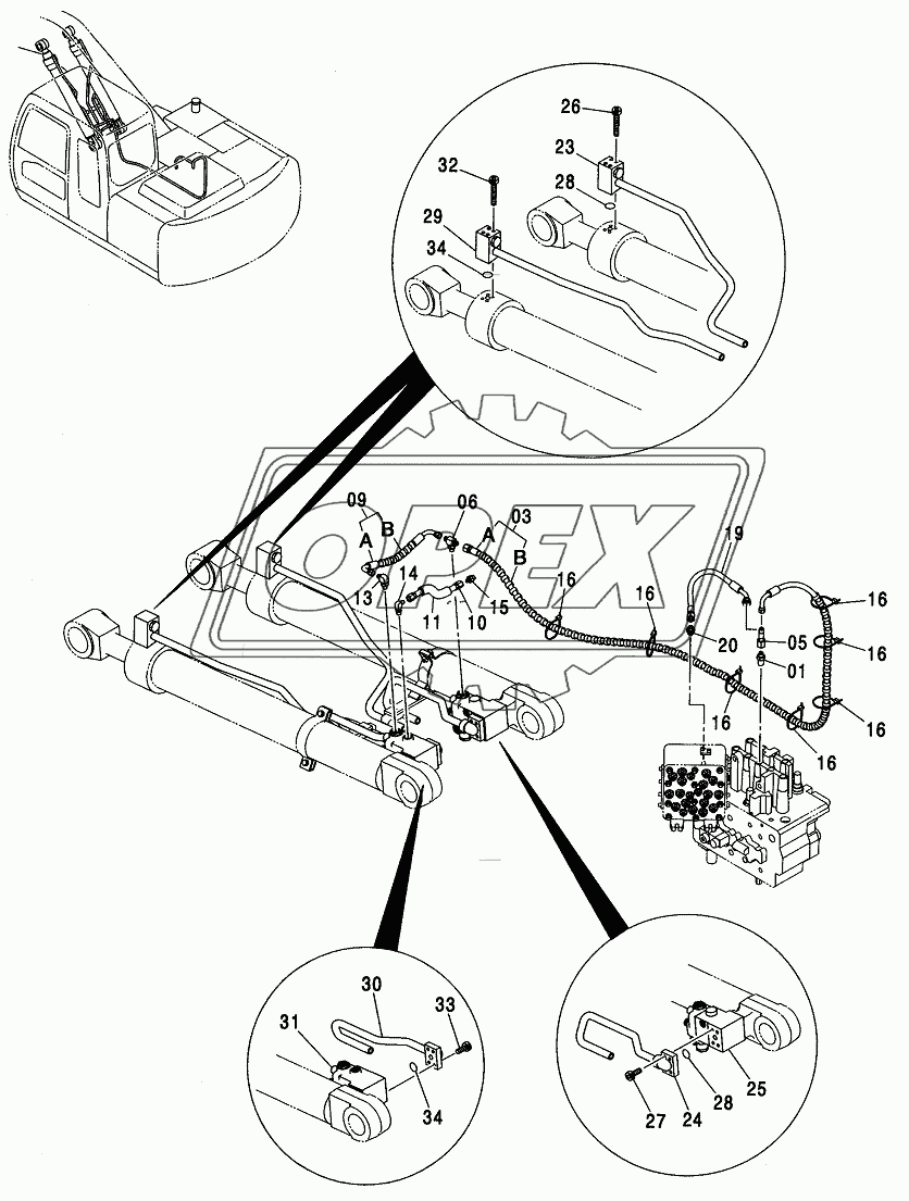 HOSE RUPTURE VALVE PIPING (BOOM) 1