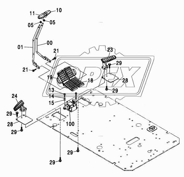 CONTROL LEVER (TRAVEL)