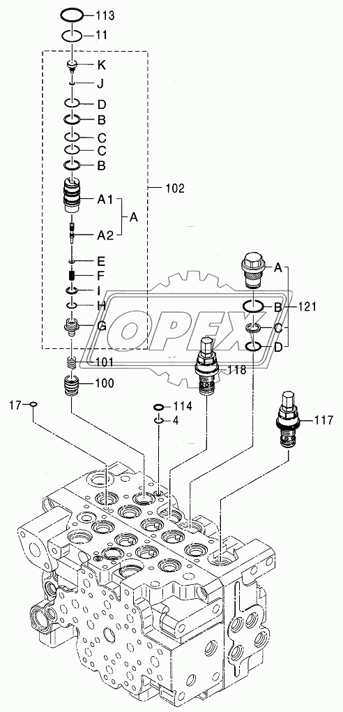 VALVE, CONTROL (5/8) 1