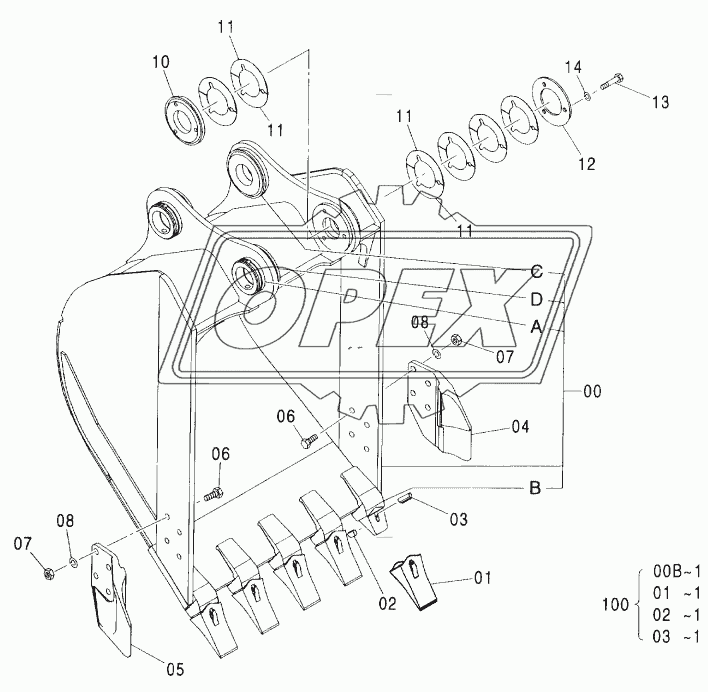 BUCKET 0.60 (JIS 94)