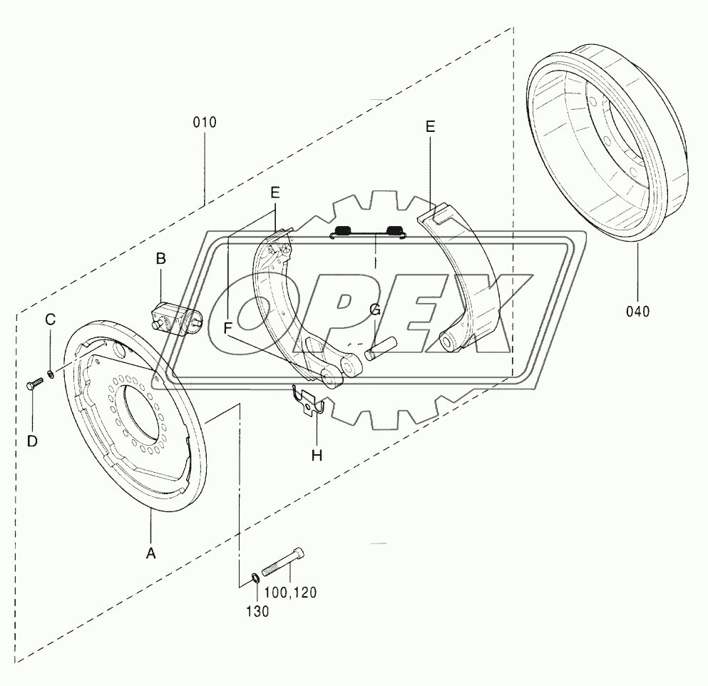 AXLE, REAR (5) (WIDE)