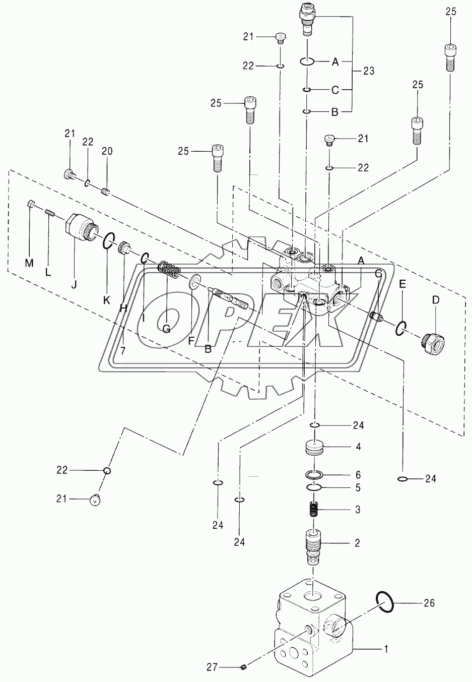 VALVE, HOLDING (R) (BOOM) (MONO BOOM)