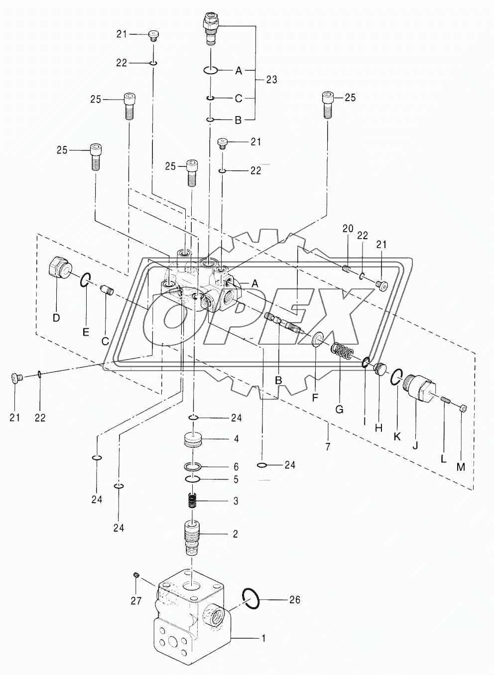 VALVE, HOLDING (L) (BOOM) (MONO BOOM)