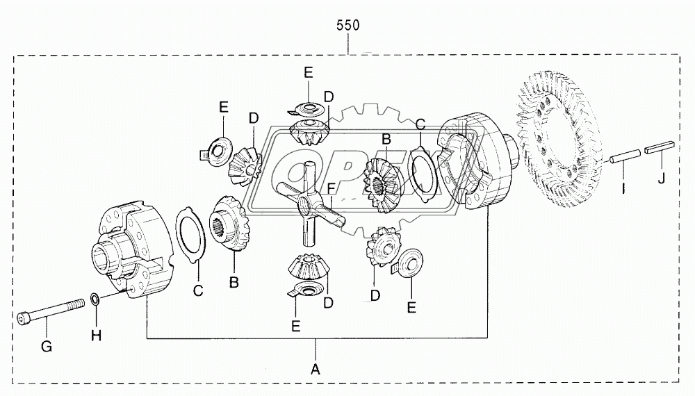 AXLE, REAR (2) (DRUM)