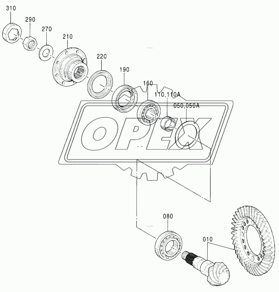 AXLE, FRONT (1) (WIDE)